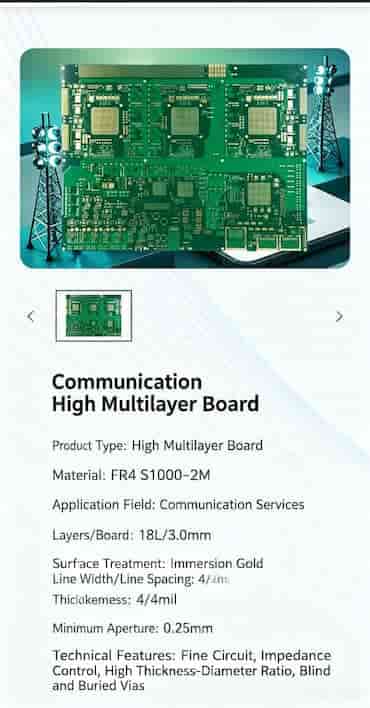 Multilayer PCB boards 4-40 layers FR4 stack-up manufactured by Yuda Electronic Technology
