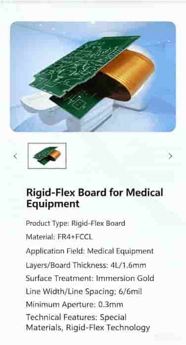 Rigid-flex PCB combining rigid and flexible sections for compact, reliable devices